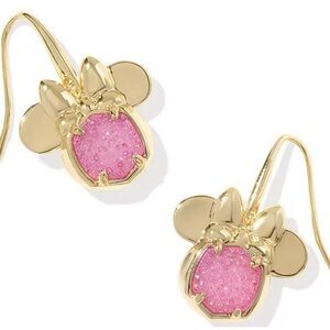 Kendra Scott Pink and Gold Minnie Mouse Earrings